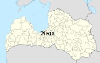 RIX is located in Latvia