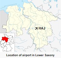 HAJ is located in Lower Saxony